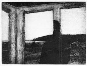 the place of memory and contemplation | intaglio print by Dan Steeves